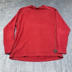 Columbia Sportswear Authentic Shirt Mens XL Red Cotton Running Hiking Outdoor